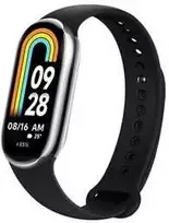 FIXED Silikoninis dirželis Silikoninis dirželis skirtas Xiaomi Mi Band 8 juodas