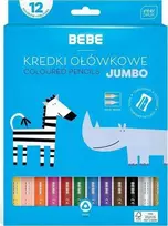 Teka Jumbo BB Kids pieštukų kreidelės 12 spalvų