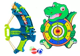 Lean Toys Drakono taikinio ir Velcro kamuoliukų šaudymo rinkinys