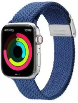 Dux Ducis apyrankė MIXTURE PRO stretchable braided skirta Apple Watch 38 / 40 / 41 mm mėlynas
