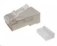 Solarix jungtis RJ45 CAT6 STP 8p8c ekranuotas, sulankstytas ant veido / 100 vnt KRJ45/6SH