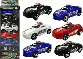 Policijos automobilių rinkinys Lean Toys