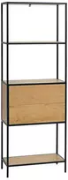 Home4You Lentyna HEDVIG su stalčiumi 64x30xH178cm, uosio/juoda