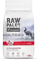 Vetexpert Šunų maistas - RAW PALEO Ultra Medium & Large Puppy jautiena 10 kg