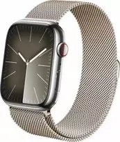 Crong Milano Steel – Nerūdijantis plienas apyrankė skirta Apple Watch 44/45/46/49 mm champagne
