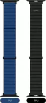 Jcpal Dirželis FlexDuo do Apple Watch 38/40/41 mm juoda/tamsiai mėlyna