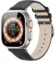 Dux Ducis apyrankė YS genuine leather skirta Apple Watch 38 / 40 / 41 mm juodas