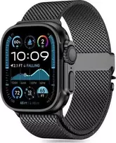 Tech-Protect Milano Apple Watch 6 / 7 / 8 / 9 / 10 / SE / Ultra 1 / 2 (44 / 45 / 46 / 49 mm) juodos spalvos