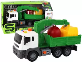 Lean Toys Gaisrinės mašina su priekaba 1:16 su šviesos ir garso efektais