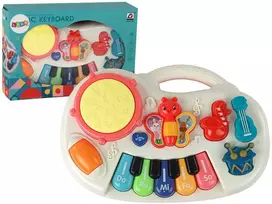 Pianinko Muzikinis fortepijonas Lean Toys vaikams, 29x19x6 cm