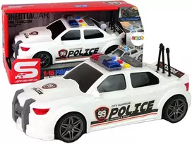 Lean Toys Policijos Sportinis Automobilis 1:16 su Garsu