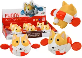 Lean Toys Mechaninis vonios žaislas lapė su ratu
