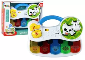 Vaikiškas fortepijonas Lean Toys su šviesos ir garso efektais