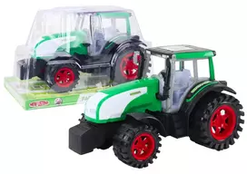 Lean Toys Žalias Didelis Ūkio Traktorius su Važiavimo Funkcija