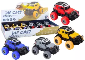 Lean Toys Metalinis visureigis 1:32 su guminiais ratais ir efektais