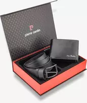 Dovanų rinkinys vyrams Pierre Cardin x Stevens, piniginė su diržu Z1