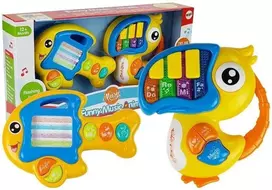 Pianinko Interaktyvus pianinas ir gitara vaikams Lean Toys