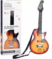 Jokomisiada Elektrinės gitaros žaislas vaikams melodijos, šviesa + dirželis IN0169 CI