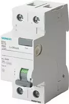 Siemens Liekamosios srovės grandinės pertraukiklis 2P 16A 0,03A tipo AC (5SV4311-0)