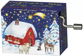Muzikinė dėžutė Fridolin Wish you a merry Christmas, Winter Forest, Christmas
