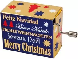 Muzikinė dėžutė Fridolin Wish you a merry Christmas, Gold imprint