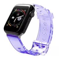 Fusion Accessories Fusion Light silikoninė laikrodžio apyrankė Apple Watch 38mm | 40mm | 41mm violetinė