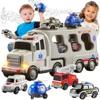 Woopie Žaislai Didelis Gelbėjimo Rinkinys: Sunkvežimis + 4 Automobiliai