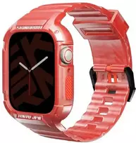 Skinarma apyrankė+Dėklas Saido 2in1 Apple Watch 45/44mm red