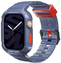 Skinarma apyrankė+Dėklas Saido 2in1 Apple Watch 45/44mm dark mėlynas