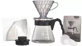 HARIO V60 Craft Coffee lašintuvų rinkinys +serveriai+filtrai