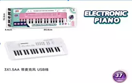 Elektrinis vaikiškas pianinas baltas