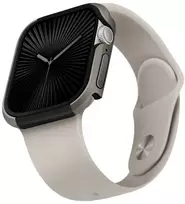 UNIQ Valencia dėklas Apple Watch Series 46mm titano sidabrinis