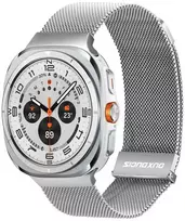 DUX DUCIS dirželis MILANESE nerūdijančio plieno magnetinis 47 mm sidabrinis