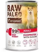 Vetexpert RAW PALEO Duoprotein jautiena & triušiena Adult - wet dog food - 400g