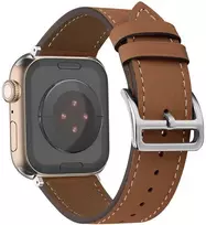 Toptel Topt Leather apyrankė skirta Apple Watch 38/40/41 design 1 rudos spalvos