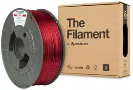 Spectrum 3D siūlas, PETG, 1,75 mm, 1000 g, TF-24028, skaidrus raudonas