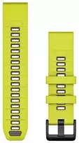 Garmin QuickFit 22mm Silikoninės laikrodžių apyrankės, Geltona/grafitas