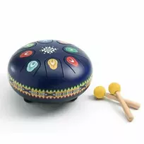 Djeco Animambo Muzikinis instrumentas - Mėlynas metalinis būgnas (8 natos)
