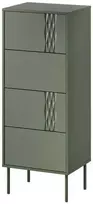 Cama Meble 4S TRESSE komoda 50x40x125 matinė žalia