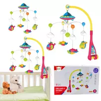 Lean Toys Vaikiška karuselė su projektoriumi ir 108 melodijomis