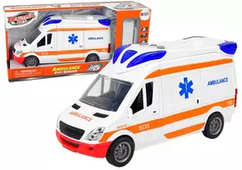 Lean Toys Greitosios pagalbos automobilis su garsais ir šviesomis