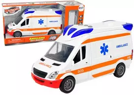 Greitosios pagalbos automobilis su šviesom ir garsais