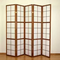 Homestyle4U Kambario pertvara, 220x2,2x175 cm, ruda