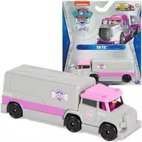 Paw Patrol Skye metalinis mini sunkvežimis didelis sunkvežimis Pups tikro metalo žaislas pilkai rožinis