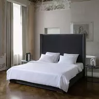 Fejos Namai KING Baltas Satino patalynės komplektas Pagalvės matmenys - 50x70 cm, Antklodės matmenys - 200x220 cm