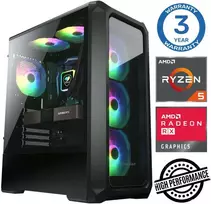 Stacionarus kompiuteris INTOP Ryzen 5 5500 16GB 500SSD M.2 NVME RX580 8GB no-OS (RW39554NS)