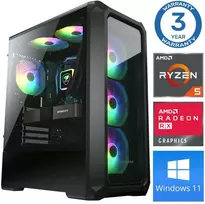 Stacionarus kompiuteris INTOP Ryzen 5 5500 16GB 500SSD M.2 NVME RX580 8GB WIN11 (RW39555WH)