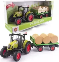 Teka Tractor su šieno ryšulių priekabos šviesa ir garsu