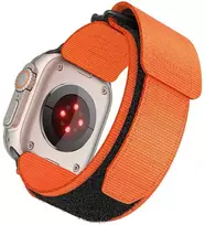 FORCELL F-DESIGN FA05 nylon apyrankė skirta Apple Watch 42 / 44 / 45 / 49 mm oranžinės spalvos