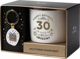Slowmoose Dovanų rinkinys na 30 urodziny balta ir-auksinė